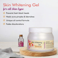 NutriGlow Skin Whitening Gel For Excess Pigmentation, Heals Acne & Blemishes, Oil Control, All Skin Types, Sulphate Free, 500gm