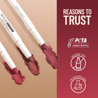 Swiss Beauty Non-Transfer Matte Cat Lip Crayon | Water-Resistant | Long-Lasting 8 Hours Stay | Retractable Lip Crayon | Shade - Fig-Mauve, 1.5g |