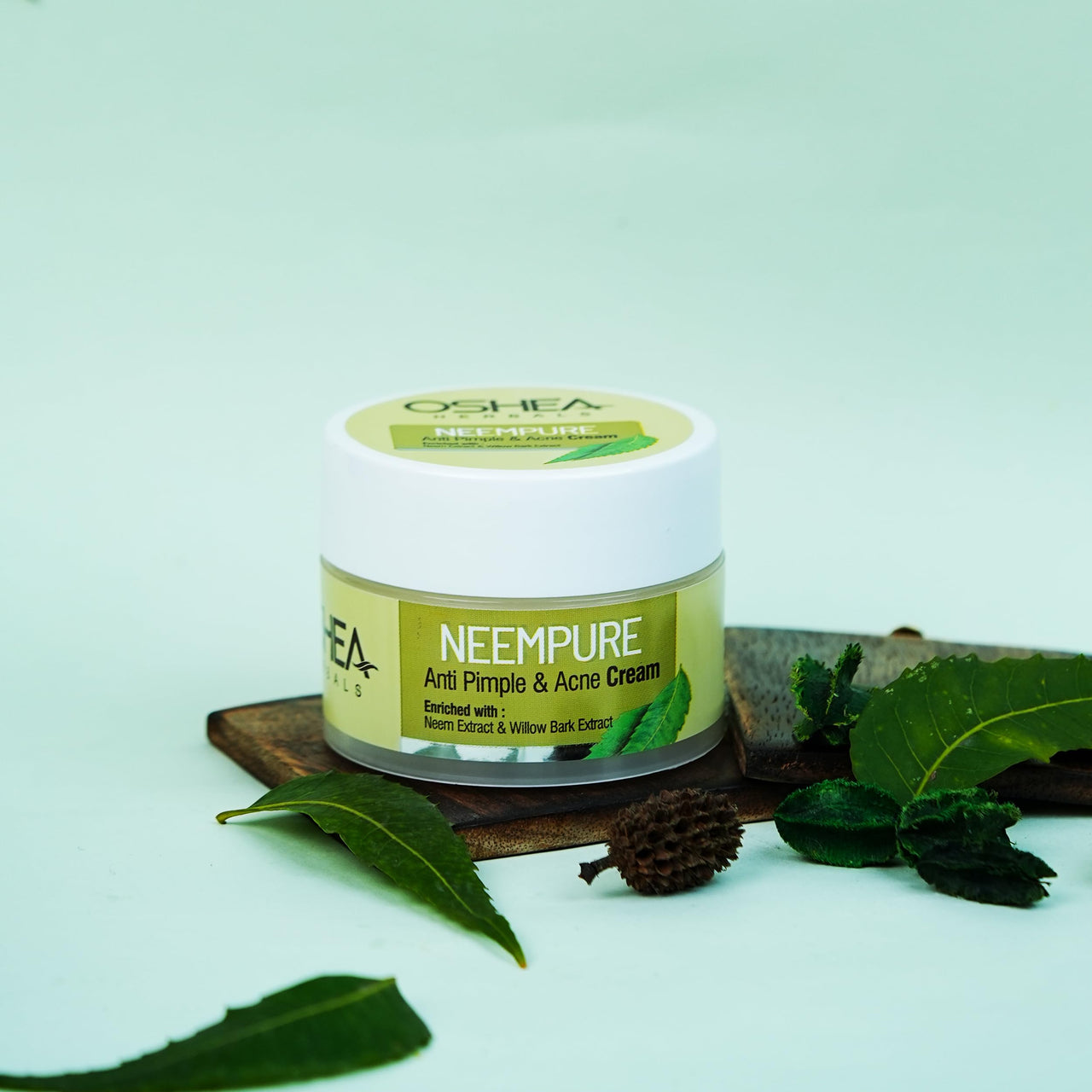 Oshea Herbals Neempure Anti Pimple & Acne Face Cream For All Skin Types | Controls Oil, Softens & Smoothens Skin, Maintains PH Balance - 50 g