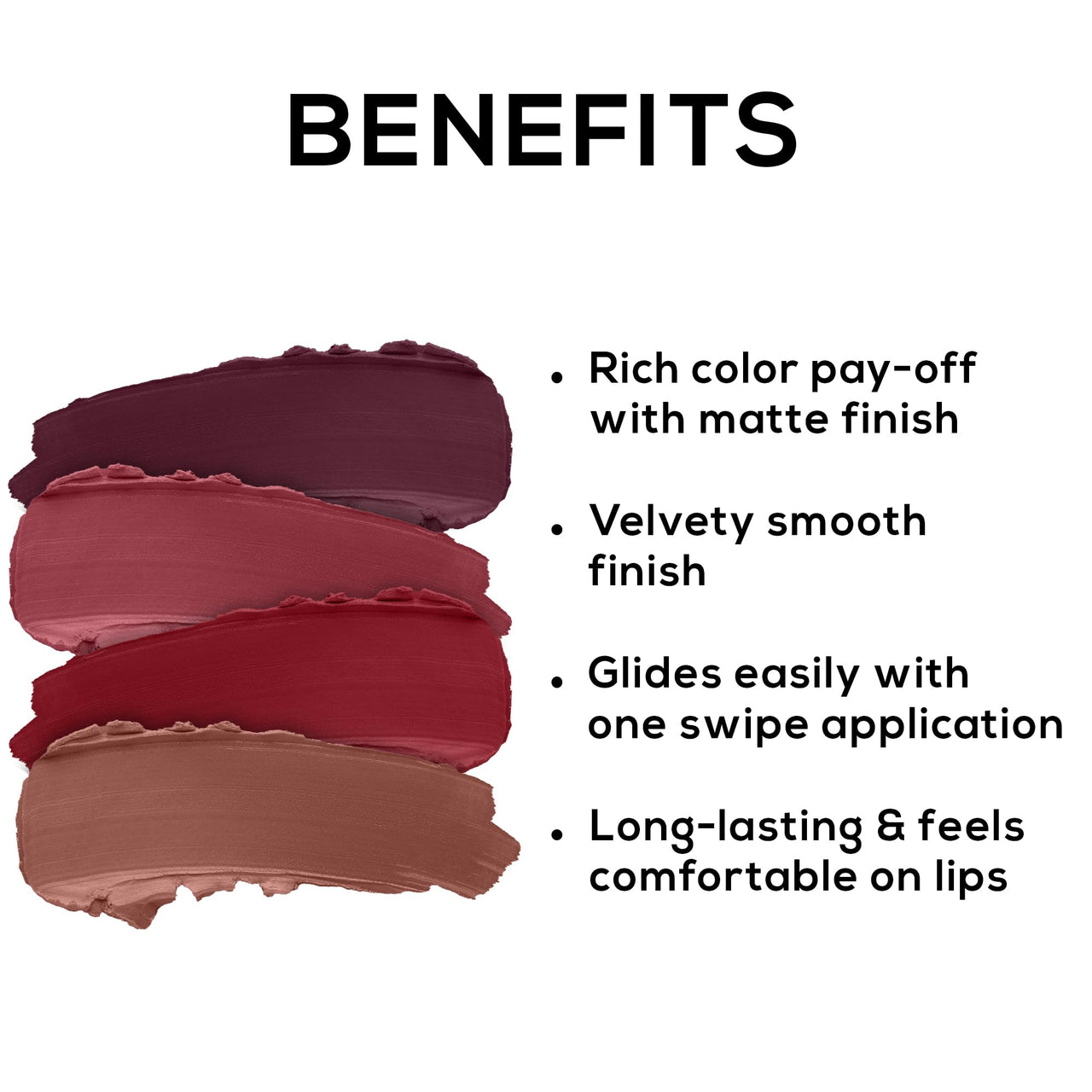 Renee Very Matte - Pack Of 4 Matte Lipsticks & Madness Ph Lipstick 3Gm Lipstick With Glossy Pink Payoff-Long Lasting Nourishment, Enriched With Vitamin E & Renee Gloss Touch Nail Paint, Set Of 4