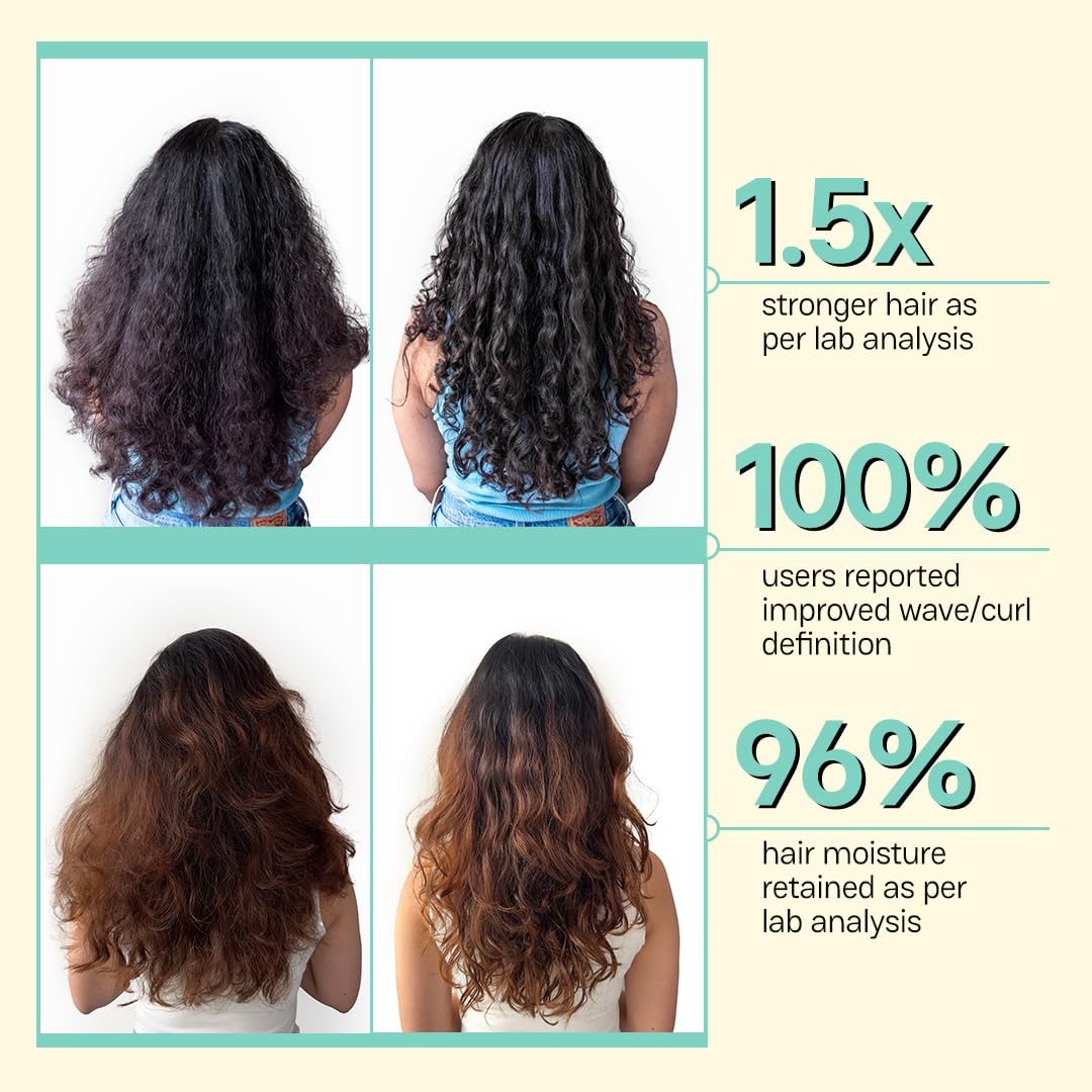 Moxie Beauty Just-The-Essentials Wavy Trio | Enhances Wavy Hair & Retains 96% Moisture | Gentle Cleansing Shampoo (200ml), Ultra Hydrating Conditioner (175ml) & Weightless Leave-In Conditioner (120ml)