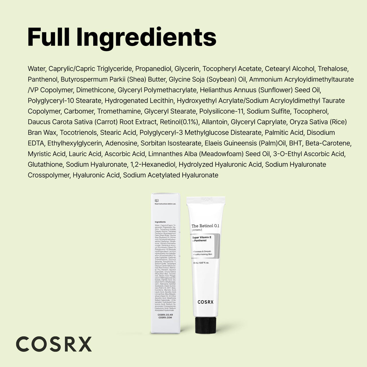 COSRX Retinol Cream, 0.67 Oz