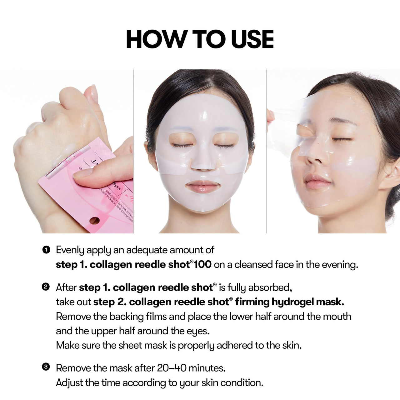 VT COSMETICS Collagen Reedle Shot 100 2-step Hydrogel Mask