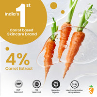 Karrot Natural Skincare Face Wash for Glowing Skin, Boosts Radiance, 24 Carat Gold with Hyaluronic Acid, Carrot, Almond, and Jojoba Oil, For Women and Men, Suitable for All Skin Types, 100 ml