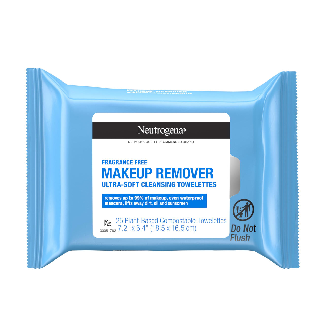 Neutrogena Fragrance-Free Make-Up Remover Cleansing Towelette, 25 Count