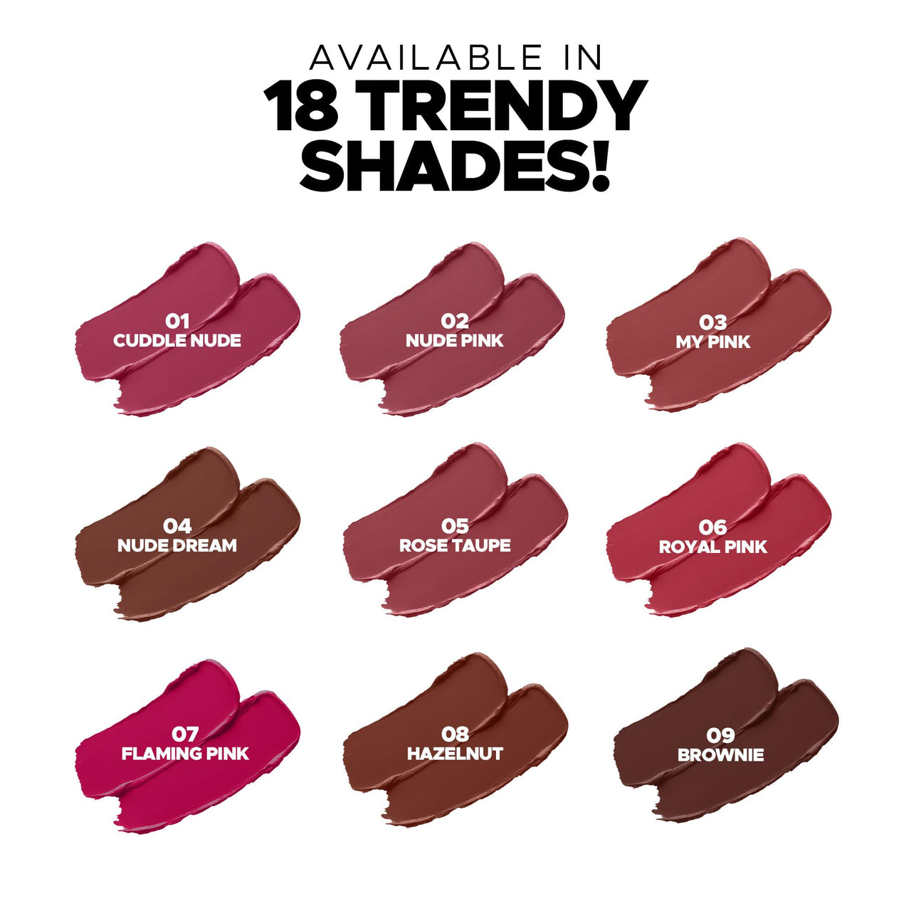 Hilary Rhoda Power Stay NonTransfer Lipstick | Matte Finish | Infused with Vitamin E & Shea Butter | Lightweight & Highly Pigmented | Glides Easily & Smudge-Proof |3.2g (Royal Maroon - Shade 18)