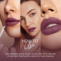 Carlton London Liquid Matte Chuffed Kiss Mocha Me Lipsticks |Enriched with Vitamin E, Avocado Oil | Matte Finish, Non-Sticky and Non-Drying | Upto 12 Hrs- 3ML (Burnt Berries)