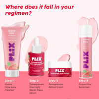 PLIX - THE PLANT FIX Pomegranate Overnight Repair Dewy Serum (30ml) for Ageless Younger Skin | Reduce Fine Lines & Wrinkles | Collagen Boosting, Hydrating Serum for Women & Men | Anti-ageing