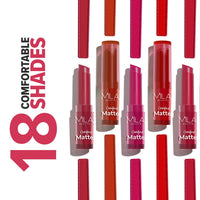 Mila Beauté Creamy Comfort Matte Long-Lasting Lipstick for Women | Highly Pigmented & Hydrating Lipstick with Jojoba | Single Swipe Application | Suitable for Indian Skin Tones - SOFT PINK