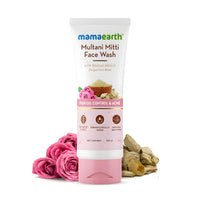 Mamaearth Charcoal Face Wash with Activated Charcoal & Coffee for Oil Control (100ml),Mamaearth Multani Mitti Face Wash with Multani Mitti & Bulgarian Rose For Oil Control & Acne | Suit