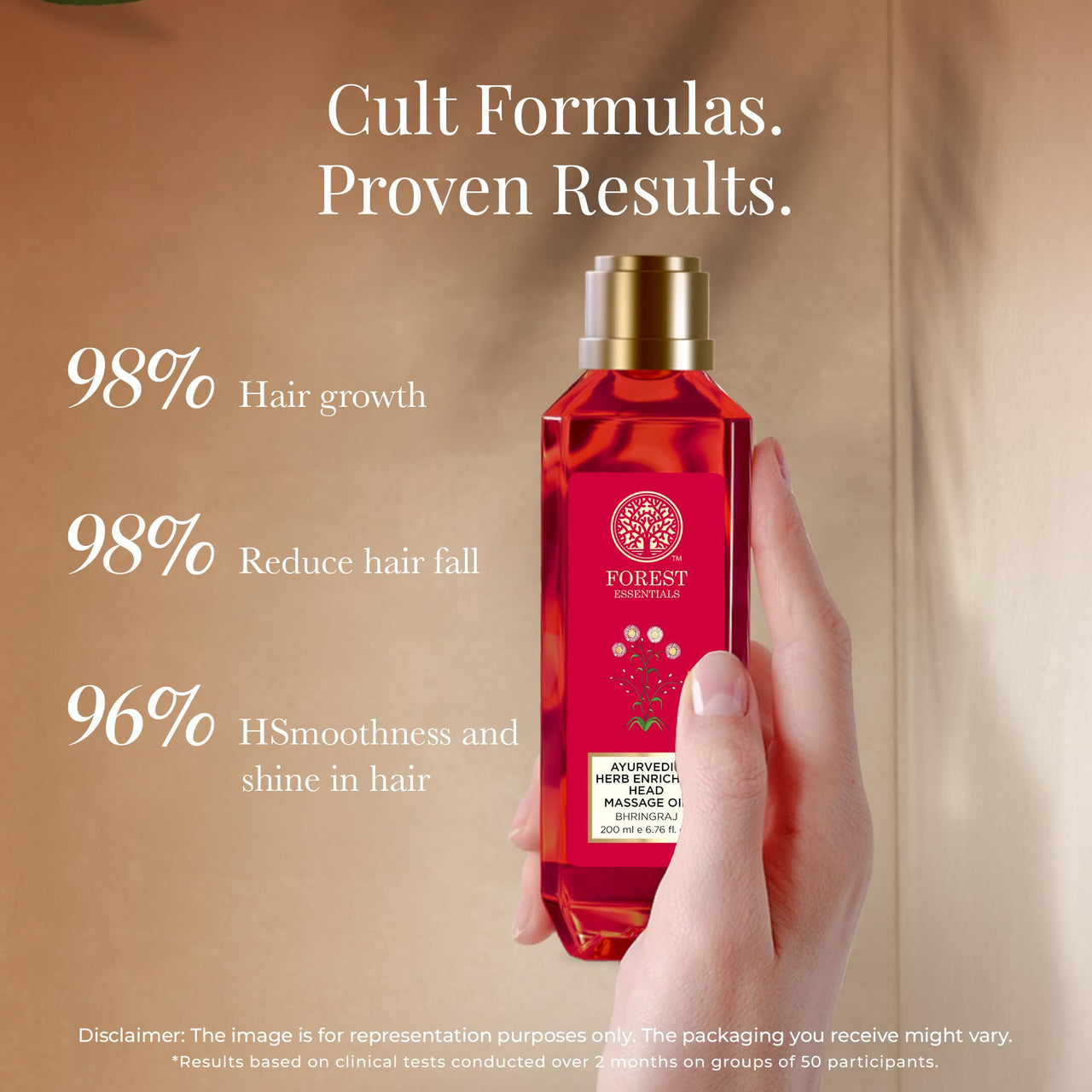 Forest Essentials Ayurvedic Bhringraj Head Massage Oil For Stronger, Thicker Hair | Helps Reduce Dandruff and Dry Scalp | Promotes Hair Regrowth | Reduces Hair Fall | Cold Pressed & Natural