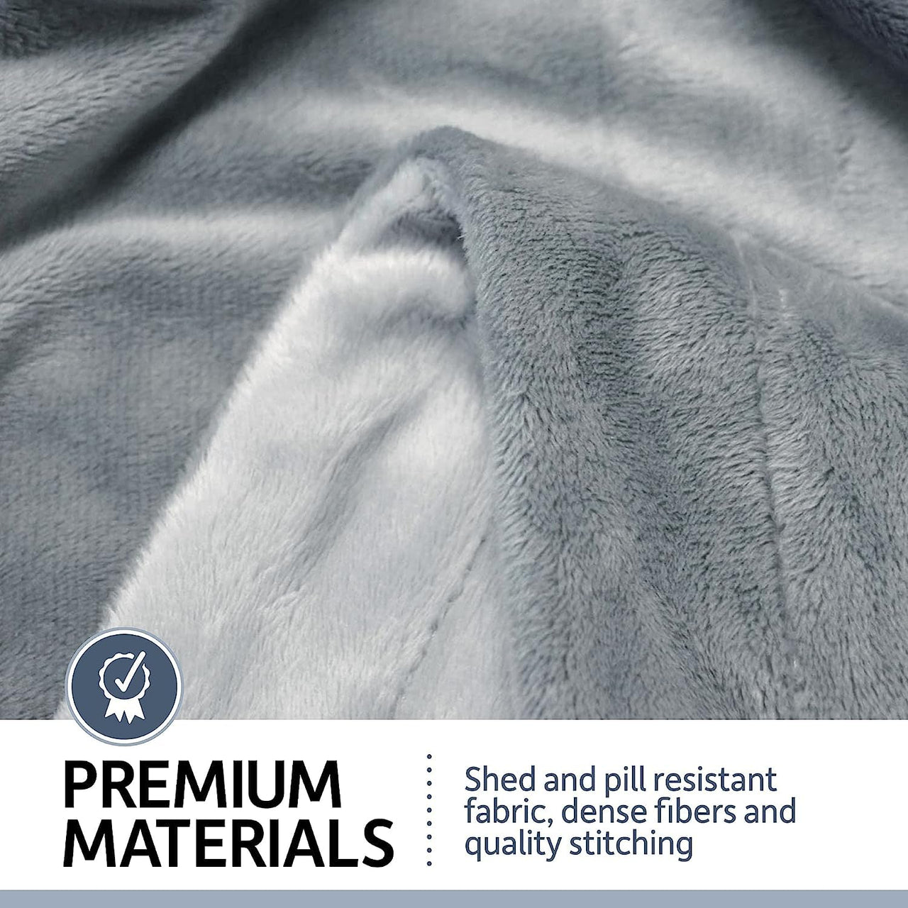 PetFusion Premium Dog Blanket, Cat Blanket | Ultra Soft Pet Blanket Available in Plush or Quilted, 2 Colors (Grey, Brown) | Perfect Blanket for Small Dogs & Large Dogs. 12 Month Warranty Small (31 x 27") Gray