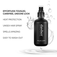 Dasher Sea Salt Spray (100ml + 100ml) Pack of 2 For Texturized & High-Volume Hairstyles With Medium Hold, Thickens Hair, With Ginseng & Vitamin E (100ml)