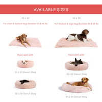 Best Friends by Sheri Calming Shag Fur Pet Throw Blanket, Cotton Candy Pink, 30