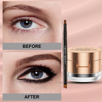 Lakyou Beauty Gel Kajal Eyeliner Cake | 24H Long Lasting | Waterproof | 2-in-1 Formula | Intense Color & Definition