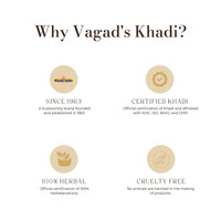 VAGAD'S KHADI HERBAL GRAMODAYA Black Mehndi, Henna, 300g - Black (Pack of 3)