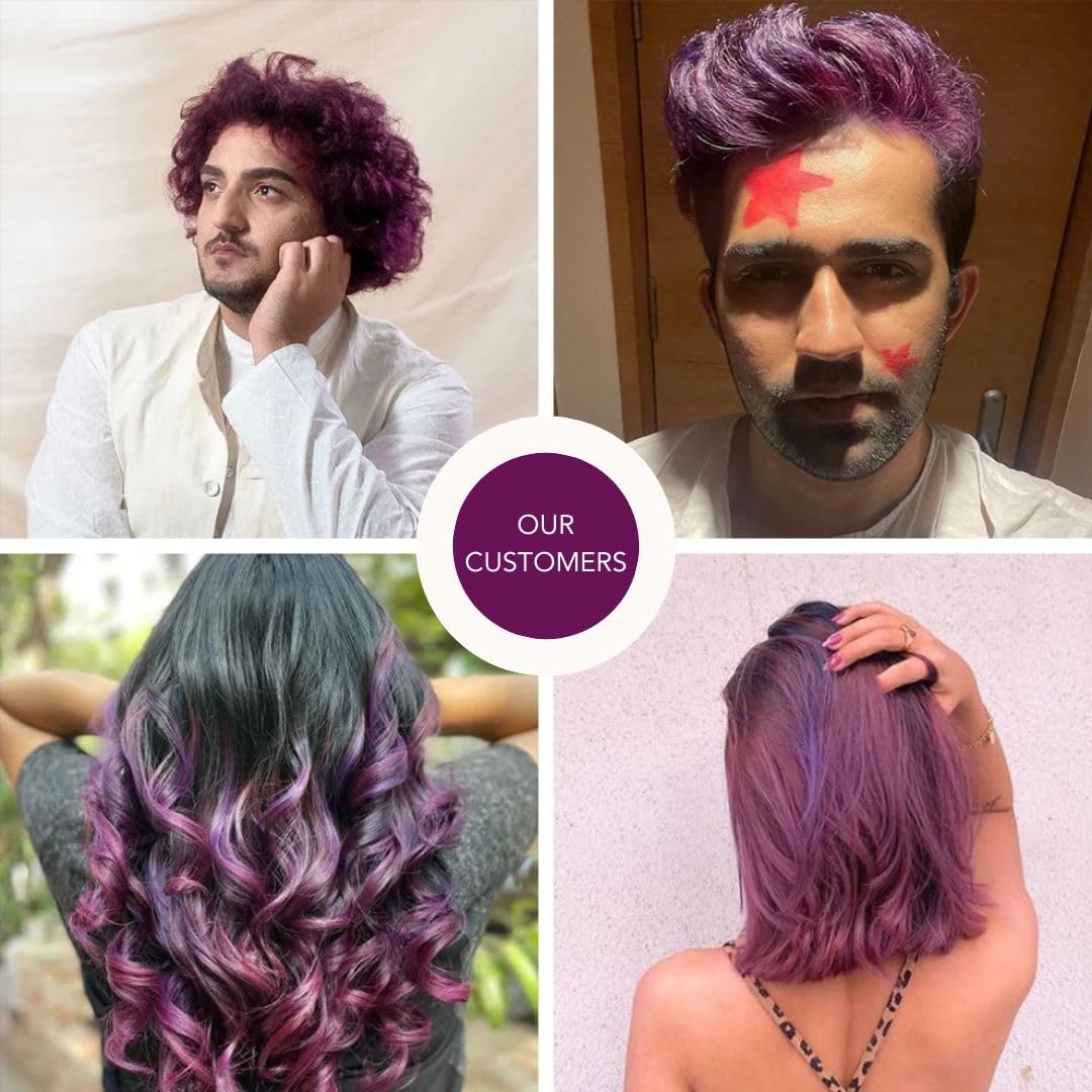 paradyes Top-Up Semi-Permanent Amethyst Plum Diy Conditioner Based Hair Colour, 120 Gm,All,Unscented,1 Count