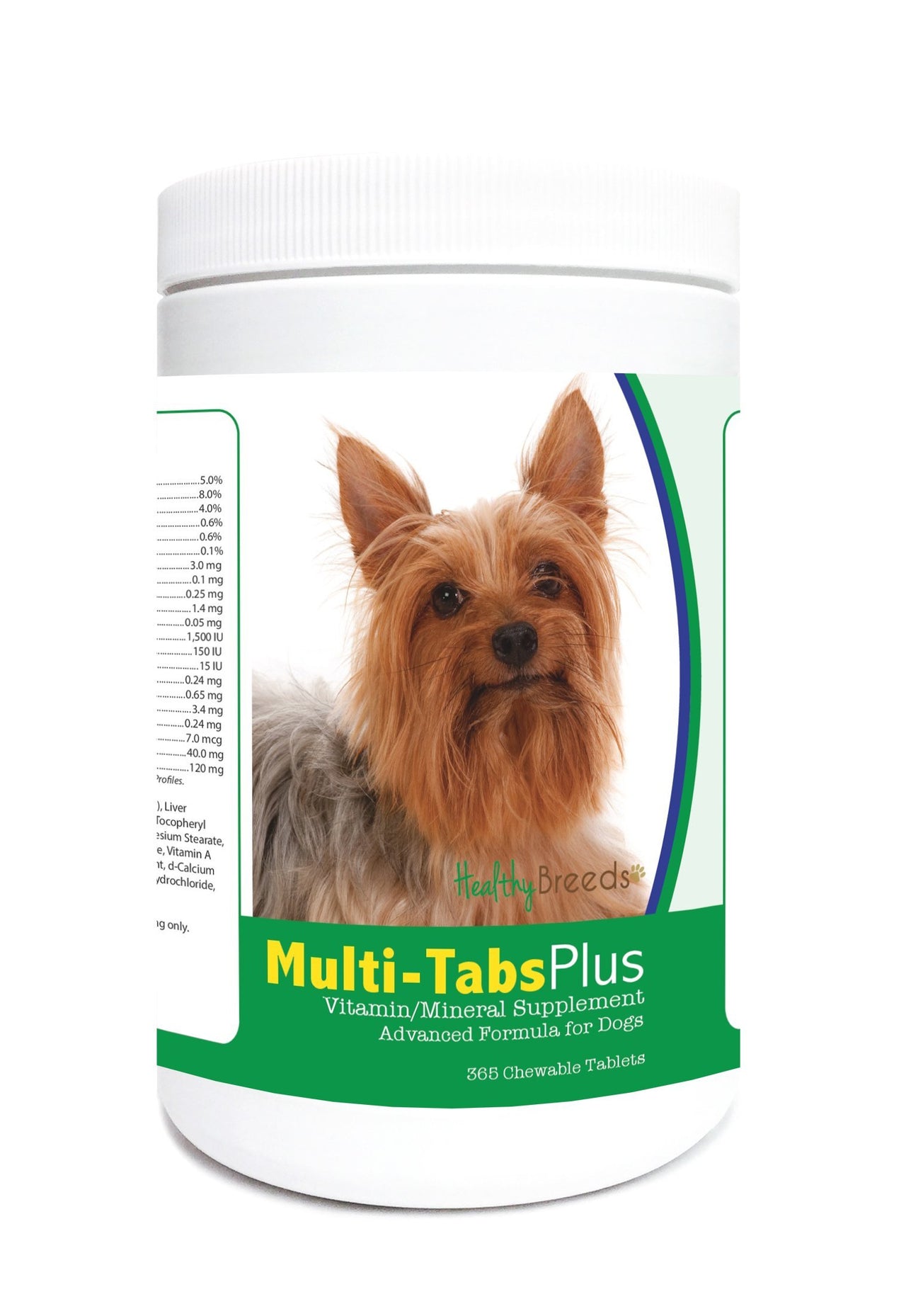 Healthy Breeds Silky Terrier Multi-Tabs Plus Chewable Tablets 365 Count 365 Tabs
