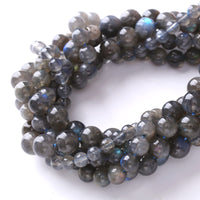 8mm 45pcs AAA Natural Labradorite Gemstone Beads for Jewelry Making Crystal Energy Stone Healing Power DIY Bracelet Necklace 15