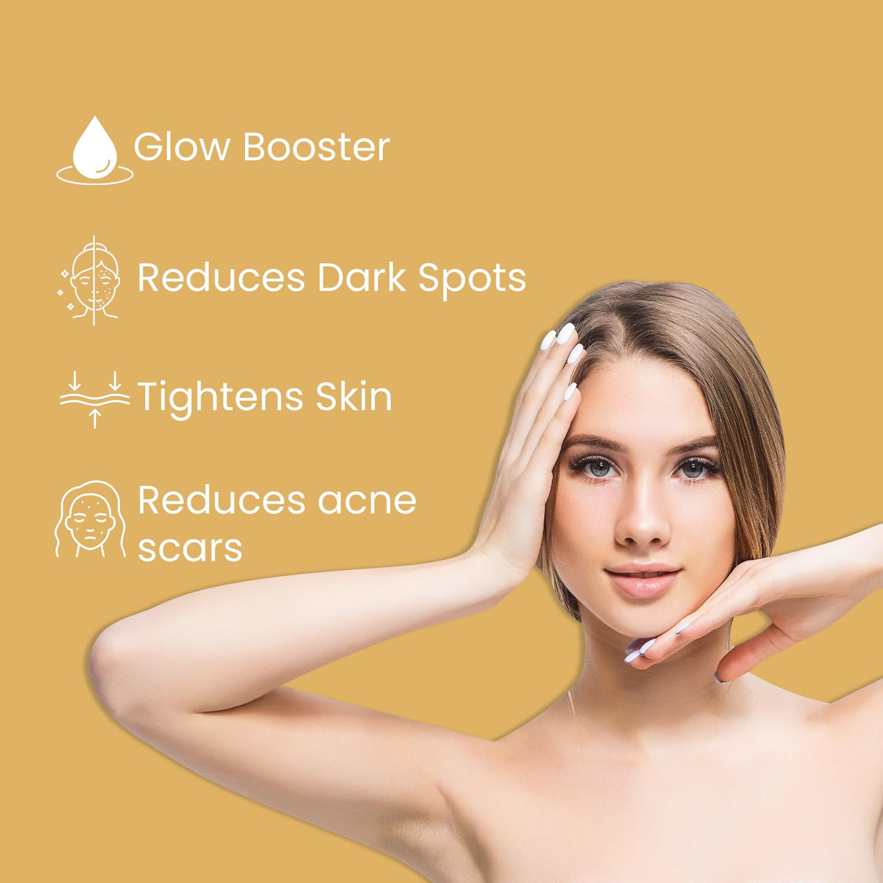 Glamveda Glutathione Body Lotion Reduces Dark spots, Skin brightening with Vitamin C For Skin fairness | All Skin types | 150 ml