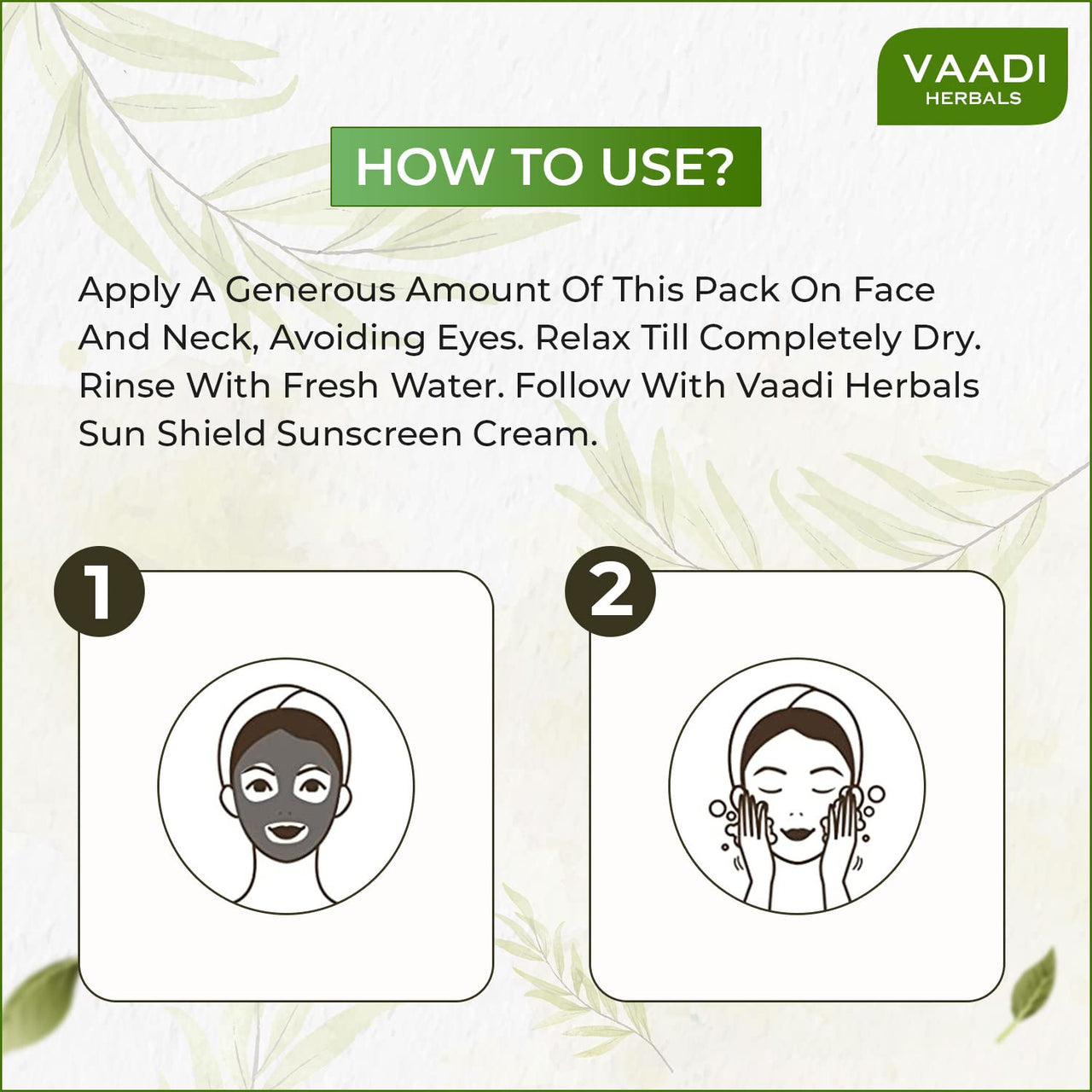 Vaadi Herbals Face Pack, Chandan Kesar and Haldi, 600g