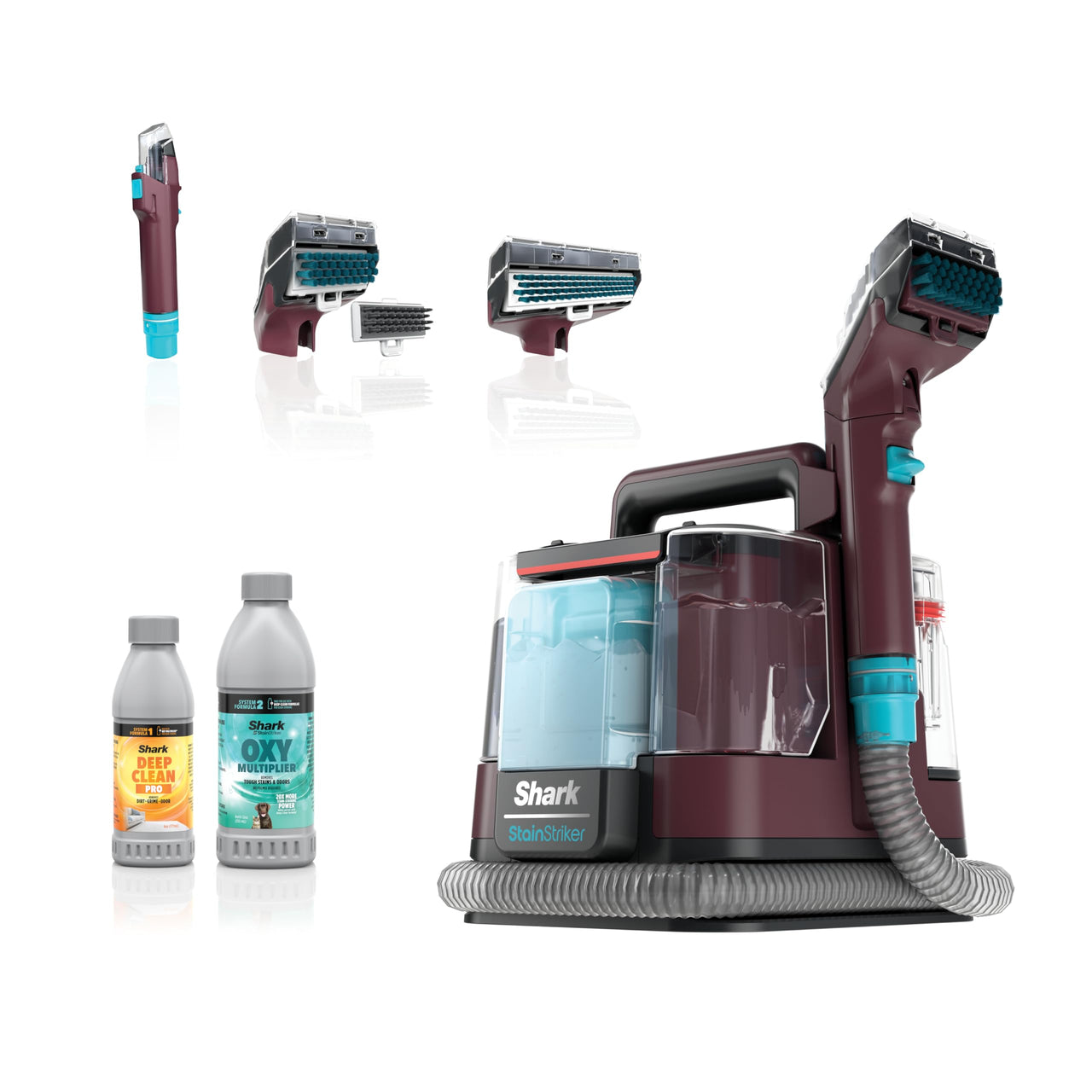 Shark StainStriker HairPro. Portable Carpet, Area Rug & Upholstery Spot & Stain Cleaner, Hair & Odor Eliminator for Carpets, Area Rugs, Upholstery & Cars. Perfect for Pets, Copper, PX251 Shark StainStriker w/ HairPro Technology
