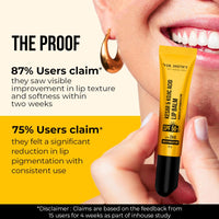 Dr Sheth's Kesar & Kojic Acid Lip Balm | Reduces Lip Pigmentation | SPF 50+ PA+++| 24H Moisturization|Non Sticky | Lightweight | For Dark, Dry, Flaky Lips | Natural Oils & Butters | All Genders | 10g