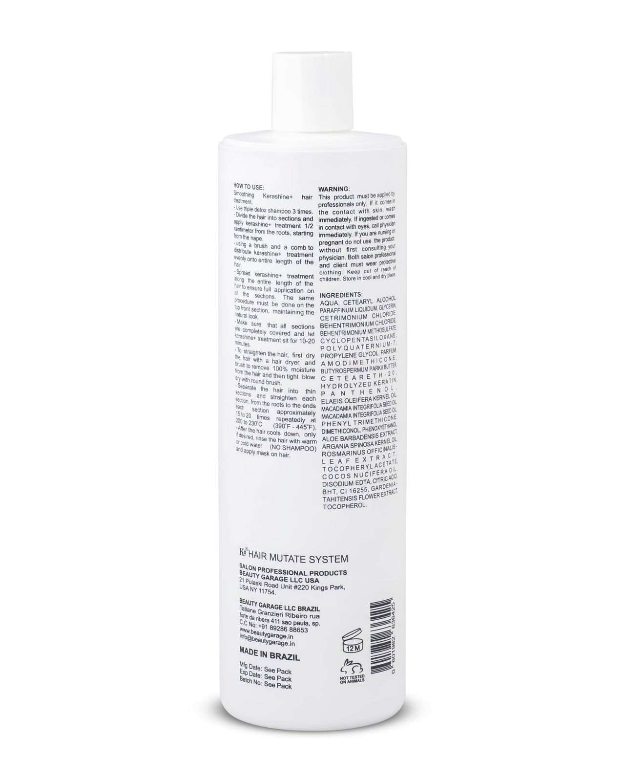 Beauty Garage K9 KeraShine with Acai Oil Hair Treatment 800ml
