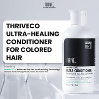 ThriveCo Hair Healing Ultra-Conditioner for Hair Damage Repair | For Dry And Frizzy Hair Caused By (Color/ Heat/ Chemical) Treatments | With Bond Building Tech HYAPLEX™ | Reduces Frizz, Breakage & Colour Bleeding | For Men & Women | Sulphate And Paraben F