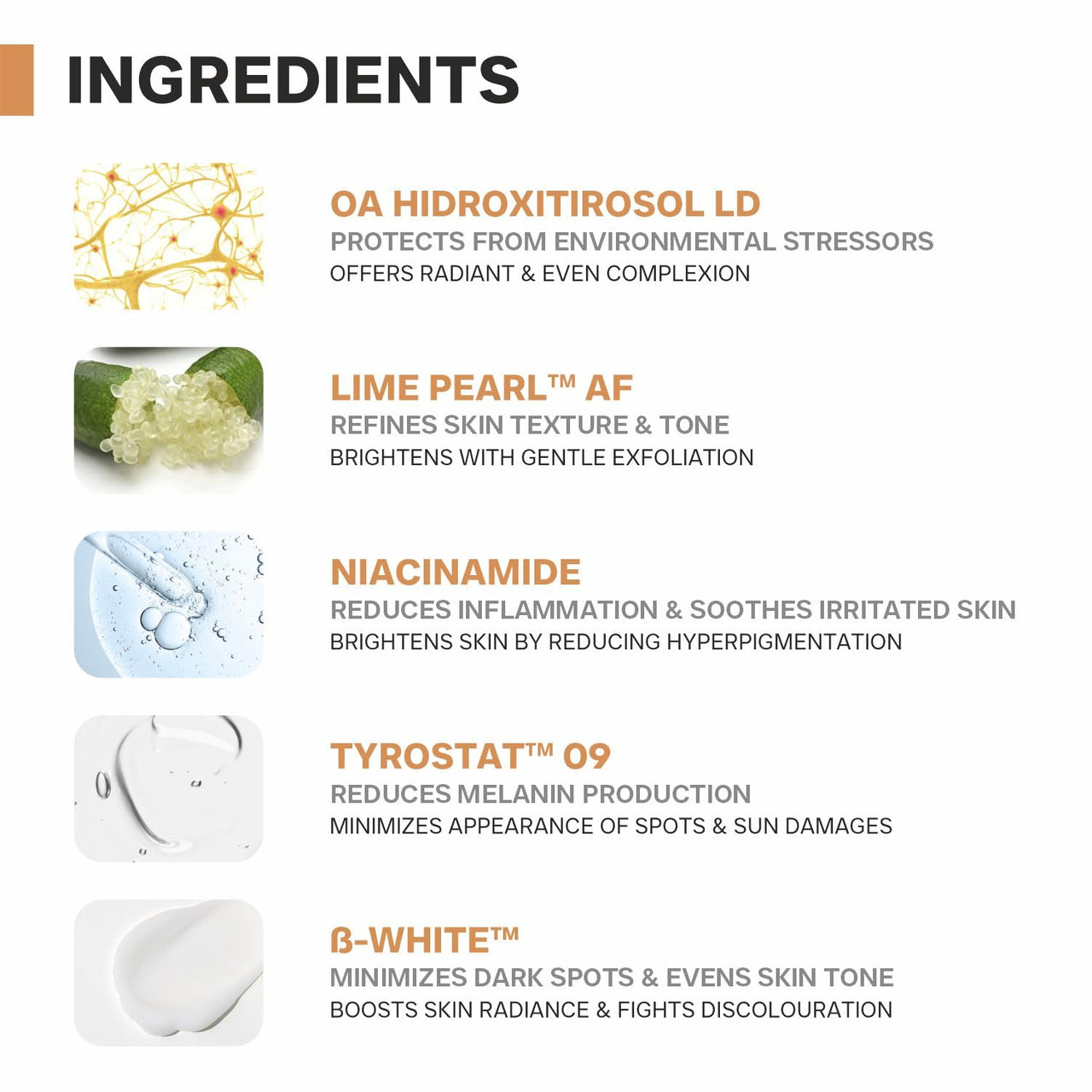 DERMATOUCH Bye Bye Pigmentation Cream || Pigmentation Cream for Women/Men with Niacinamide, B-White, Lime Pearl, OA Hidroxitirosol LD & Tyrostat - 20G