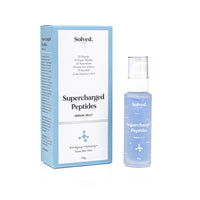 Solved Labs Supercharged Peptides Serum - 1% Copper Peptides, 5% Peptides, 2% Niacinamide & Cristal Hyaluronic Acid for Hydration, Anti-Aging, Radiance, Smooths Fine Lines & Evens Skin Tone – 45 ml