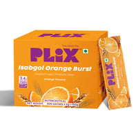 PLIX - THE PLANT FIX Isabgol Orange Burst| Improve Digestive Health And Gut Cleanse| Psyllium Husk Powder| No Added Preservatives OR Sugar| 30 Days Serving