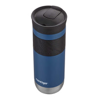 Byron Vacuum-Insulated Stainless Steel Travel Mug with Leak-Proof Lid, Reusable Coffee Cup or Water Bottle, BPA-Free, Keeps Drinks Hot or Cold for Hours, 20oz 2-Pack, Sake & Blue Corn Sake/Blue Corn 20oz 2 Pack