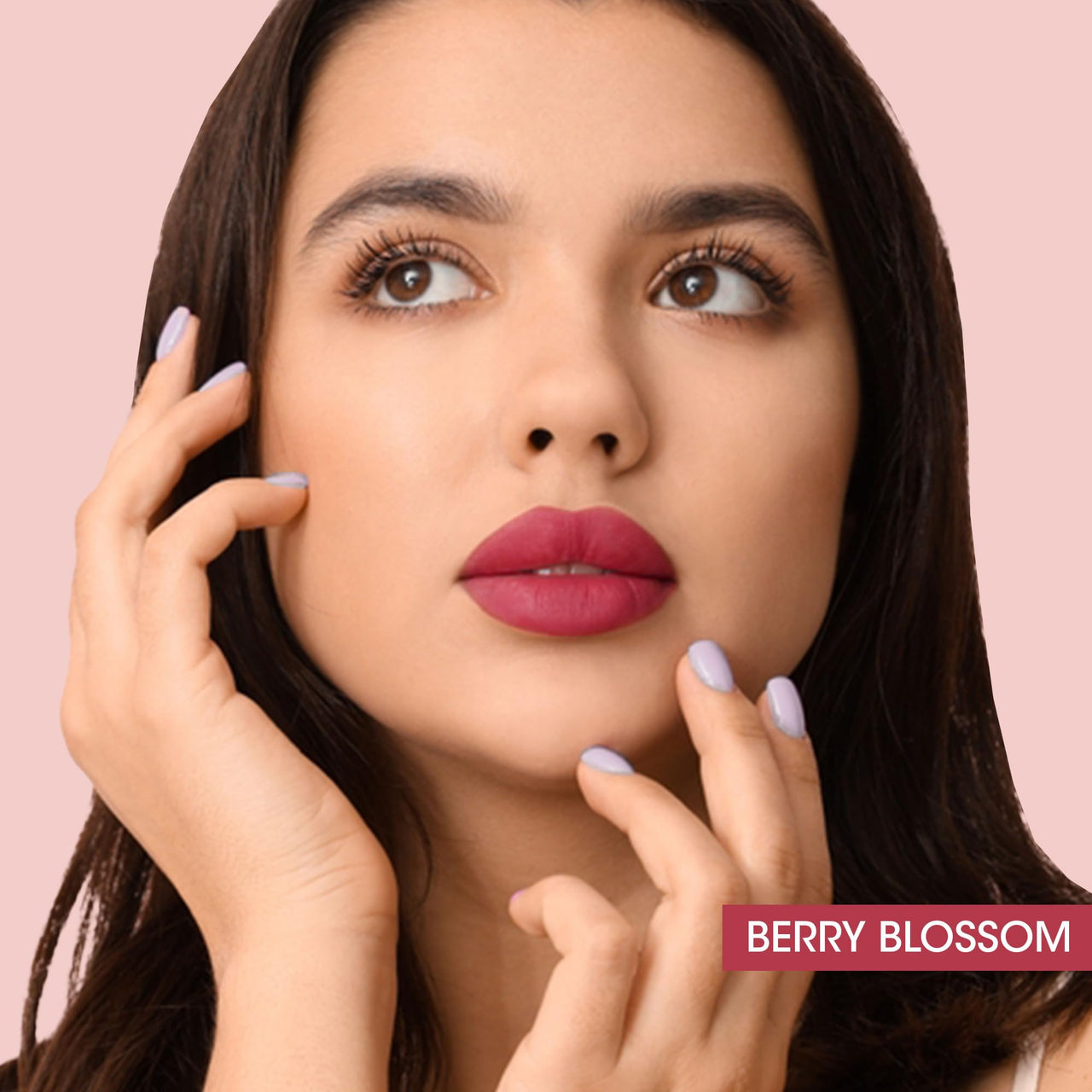 OG Beauty Moisture Lock Liquid Lipstick - Berry Blossom, Rich Colour Payoff, Long-Lasting, Smudge-Proof, Matte Finish, Hydrating, Plumping Lip Color, Enriched with Hyaluronic Acid & Vitamin E, 4.5 mL