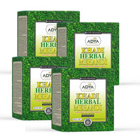 Khadi Organique Ayurvedic Herbal Black Mehndi | Herbal & Natural Hair Colour Powder for Black Hair | Natural Conditioning Pure Black Henna for Men & Women | Free From Harsh Chemicals - 320gm (Pack of 4)