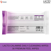 Lacto Calamine Oil Control Face Wipes with Neem, Vitamin B3 and Aloe Vera White, 60 Count, Pack of 2 & Lacto Calamine Daily Cleansing Face Wipes, Pack of 2, 50 Count
