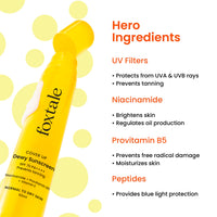 Foxtale SPF 70 Niacinamide Dewy Sunscreen with PA++++ For Dewy Sun Protection | Tan Protection | Lightenweight | No White Cast | Non Greasy | Anti-Tan Formula | For Spot Depigmentation | Men & Women | Pack of 2 | 100 ml
