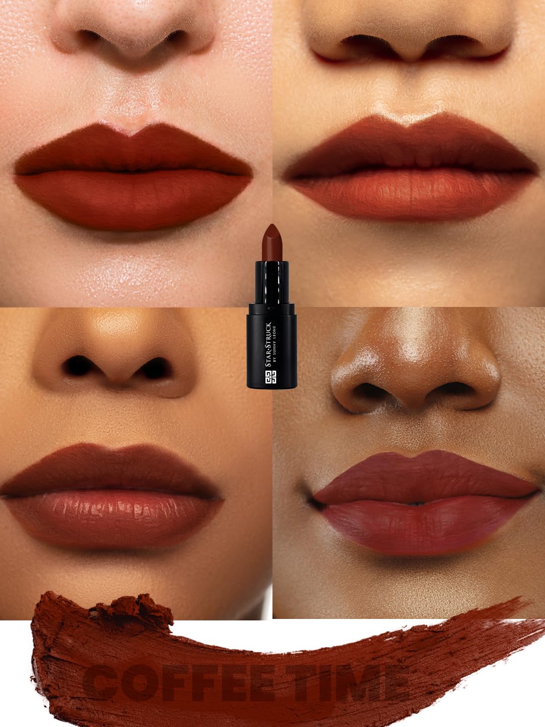StarStruck by Sunny Leone Mini Matte Lipstick, Coffee Time-1.6 gm | Lipsticks for Women | Long lasting Lipstick for 6 hr, Non Stick Makeup Lipsticks | Waterproof | Smudge Proof Lipsticks