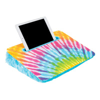 3C4G THREE CHEERS FOR GIRLS by Make It Real - Tie Dye Lap Desk - Laptop Desk with Tablet, Phone, or Device Holder - Lap Desk for Kids with Pillow Cushion