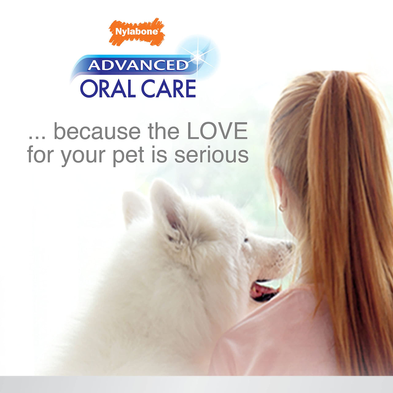 Nylabone Advanced Oral Care Foaming Dog Tartar Remover - Dog Breath Freshener & Teeth-Cleaning Foam (4 oz.) 3 Fl Oz (Pack of 1)