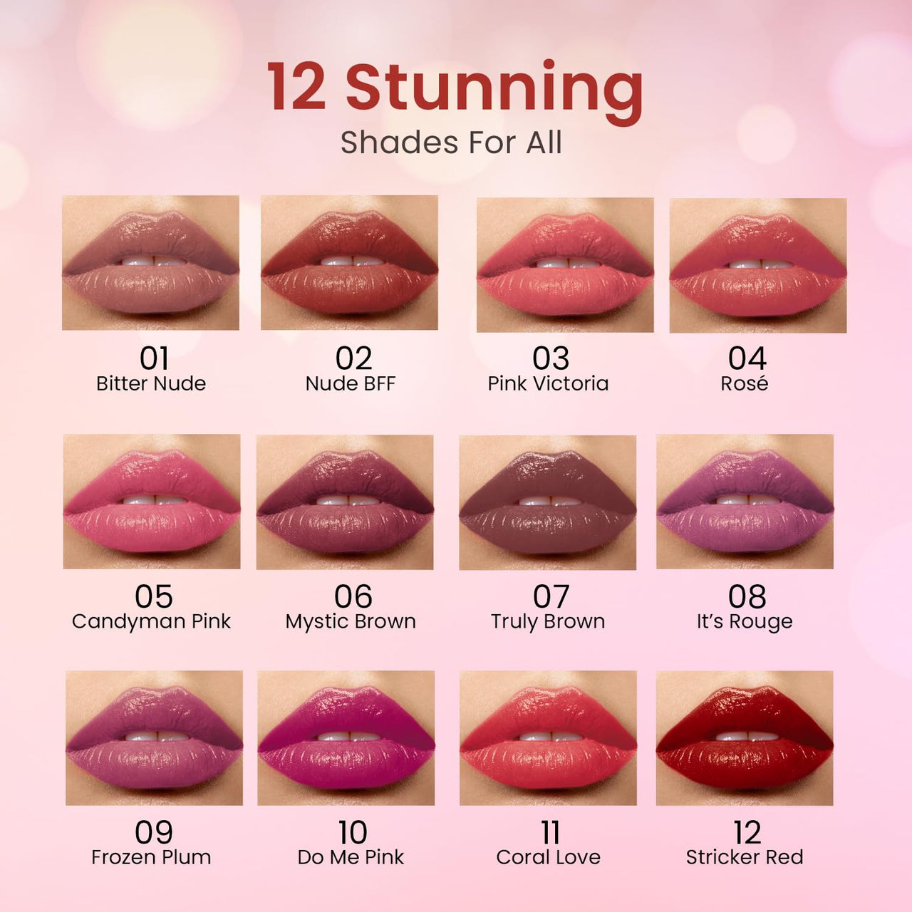 Swiss Beauty My Shine Creamy Lipstick with Vitamin E | Long Lasting Lipstick with Shiny finish | Shade- Truly Brown, 1.5gm