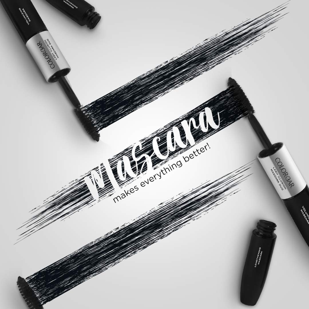 Colorbar Ultimate Eye Liner, Black, 1ml And Colorbar Duo Mascara, Carbon Black, 4ml