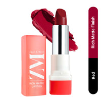 ZM Zayn & Myza Rich Matte Lipstick | Smooth and Light Weight | Intense Color in one Swipe | High Pigmentation Bullet Lip Stick Enriched with Argan oil, Murumuru and Shea Butter (4.2 gm, Girl Boss)