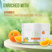 OG BEAUTY Natural CitraGlow Vitamin C Face Mask | Enriched with Vitamin C | Powerful Antioxidants for Age-Defying Radiance | Suitable for All Skin Types | 125 GM