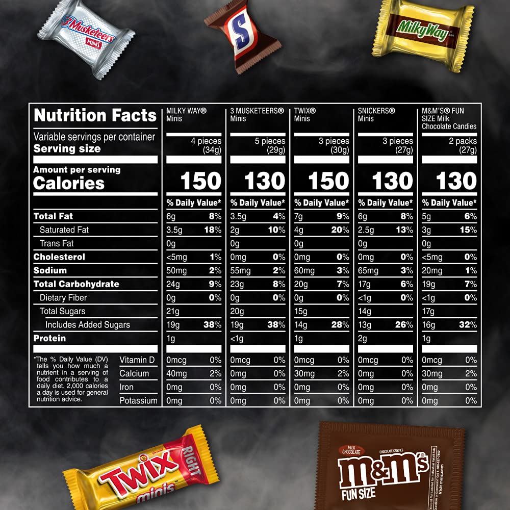 Mars Mixed M&M's & More Assorted Chocolate Bulk Halloween Candy Variety Pack - 104.27oz/365Ct