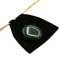 Dark Green Aventurine Palm Stone - Pocket Massage Worry Stone for Natural Body Chakra Balancing, Reiki Healing and Crystal Grid Green Aventurine (Dark)