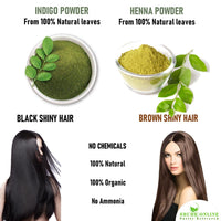 Shudh Online Indigo and Henna Powder Organic for Hair Colour (500 Grams each - 1000 grams), Avuri and Mehandi, Neela Amari, Cassia Obovata, Natural Mehndi, Neel Patti, Neelayamari, Neli Aku