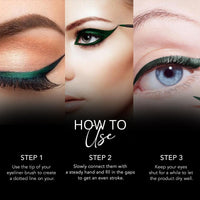 Carlton London Stunnig Black Liquid Eye Liner |Enriched With Vitamin-E |Long Lasting Matte Waterproof Liner, Smudge Proof, Transfer Proof Eye Makeup |Upto 24 Hrs - 5ML(Beetle Wing)