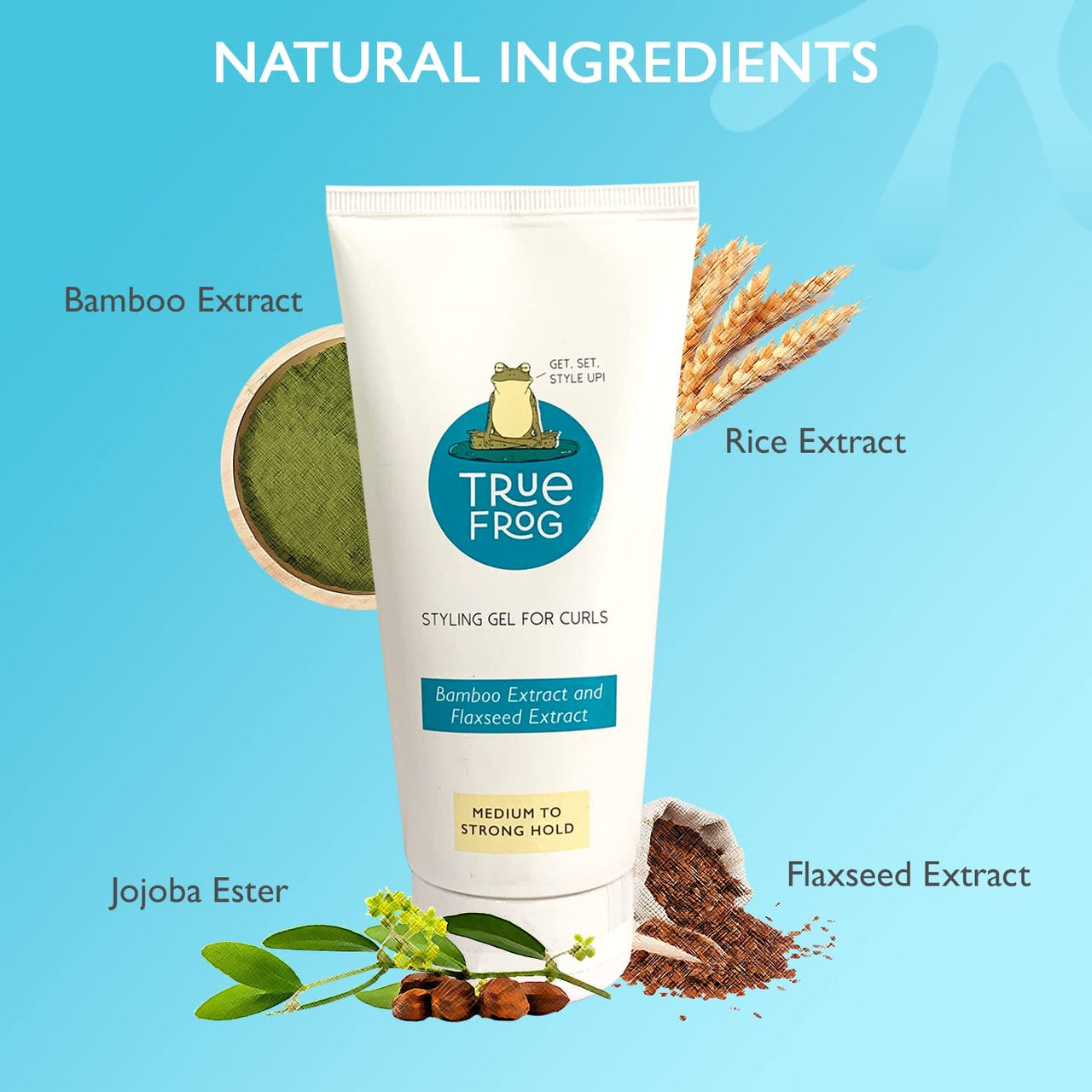 TRue FRoG Style And Define Duo, Leave-In Conditioner- 200G And Styling Gel For Curls - 150Ml For Frizz Free And Humidity Proof Curls Fro Curly (Combo Pack Of 2), Citrus, 200 Millilitre