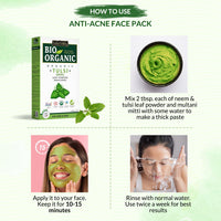 INDUS VALLEY Tulsi Powder 100% Organic and Natural for Skin and Hair Care set of 2 (100g)